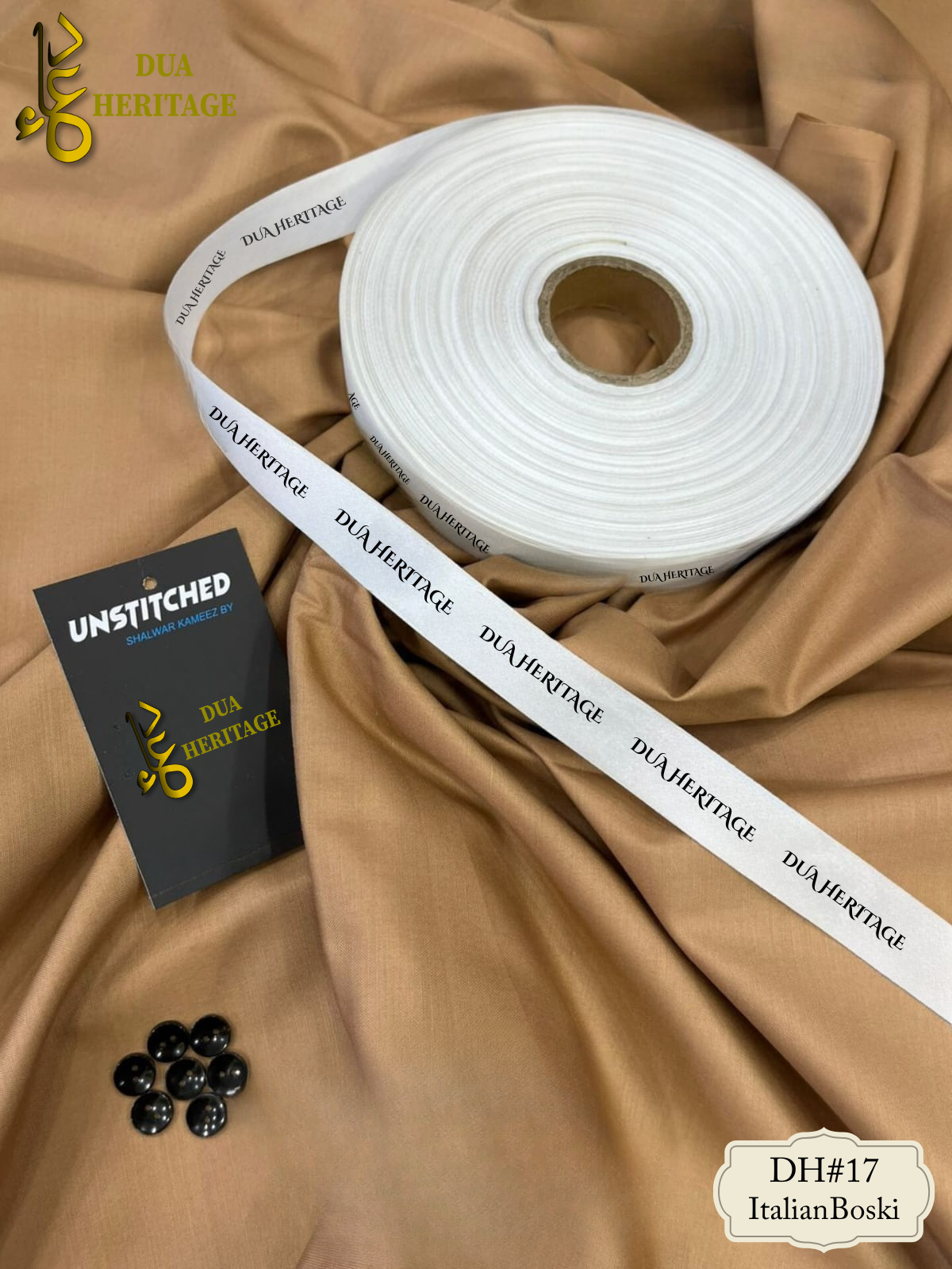 Premium Boski Unstitched Fabric for Men (Bhura) DH#17– Dua Heritage Exclusive