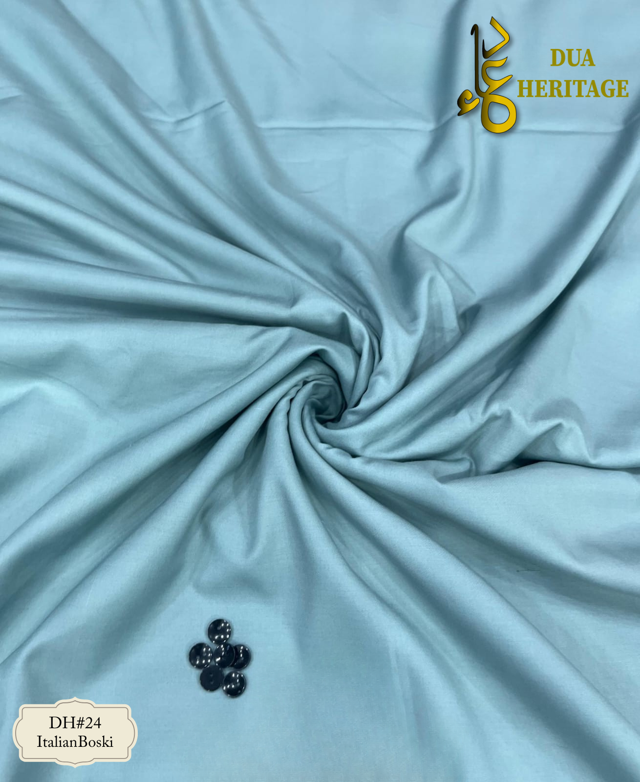 Premium Boski Unstitched Fabric for Men(Ferozi Blue) DH#24 – Dua Heritage Exclusive