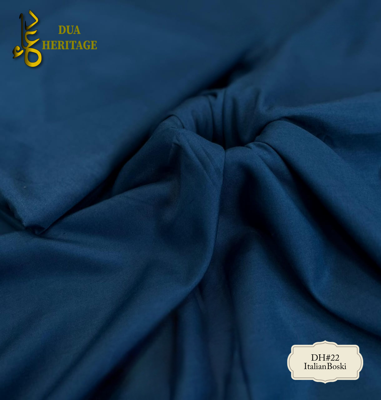 Premium Boski Unstitched Fabric for Men(Navy Blue) DH#22– Dua Heritage Exclusive